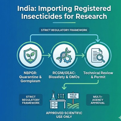 How to register an insecticide for Import