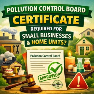 Is Pollution Control Board Certificate Required for Small Businesses & Home Units?
