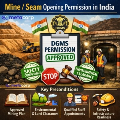 How to get Mine / Seam opening permission in India