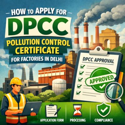 How to apply for DPCC Pollution Control certificate for factories in Delhi?