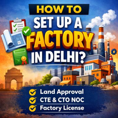 How to Set Up a Factory in Delhi? Complete Step-by-Step Process, Licenses & Approvals (2026)