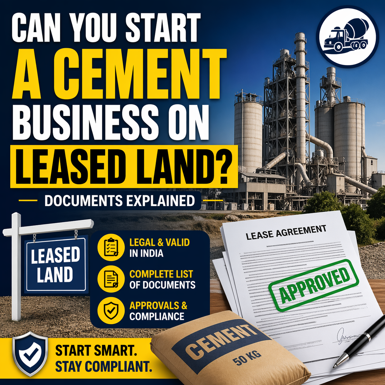 How to Start a Cement Manufacturing Unit in India
