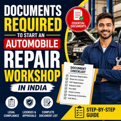 Documents Required to Start an Automobile Repair Workshop in India