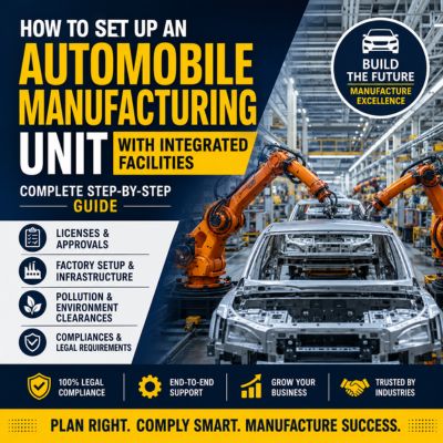 How to Set Up an Integrated Automobile Manufacturing Unit in India ?
