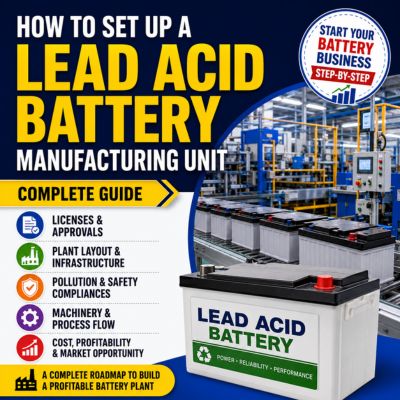 How to Set Up a Lead Acid Battery Manufacturing Unit in India?