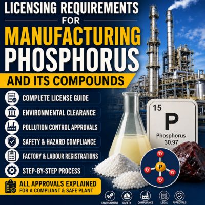 Licensing Requirements for Manufacturing Phosphorus and Its Compounds in India