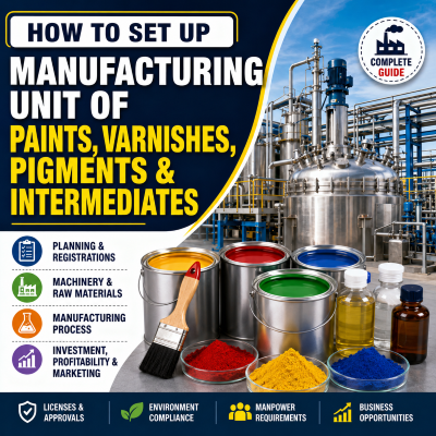 How to Set Up a Manufacturing Unit for Paints, Varnishes, Pigments and Intermediates in India