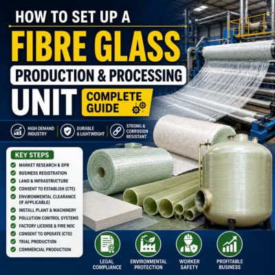 How to Set Up a Fibre Glass Production and Processing Unit in India