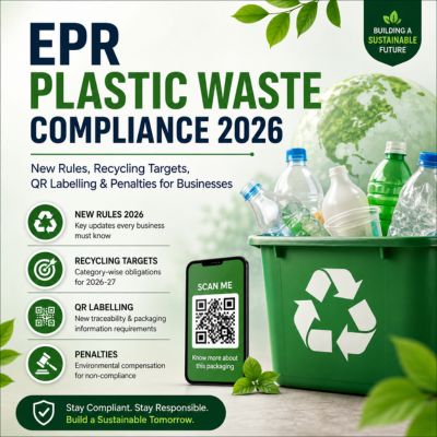 EPR Plastic Waste Compliance 2026: Rules, Recycling Targets, QR Labelling & Penalties